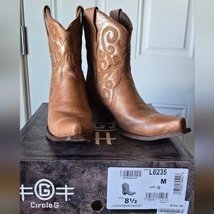 Corral Bronze Leather Western Boots